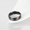 Titanium Steel Electrocardiogram Ring Korean Version Couple Ring Tail
