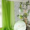 Spring-Themed Green Gauze Curtain for Kindergarten and Outdoor Wedding Decorations