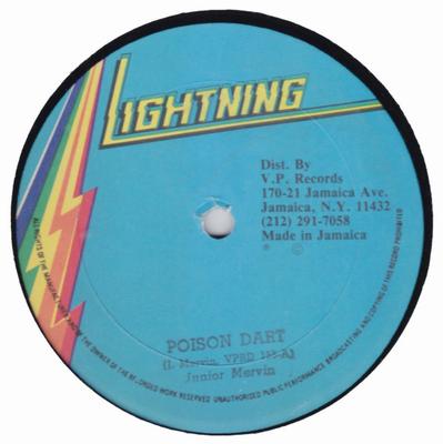 12inch Record JUNIOR MURVIN  HUGH GRIFFITHS  Poison Dart  Sexy Lady VPRD155 Lightning Jamaica Reggae Ska  Dub Used