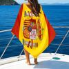 Spanish National Emblem Printed Beach Towel, Super Soft Microfiber, Perfect Gift Birthday, for Pool, Beach, Travel, for Family and Friends