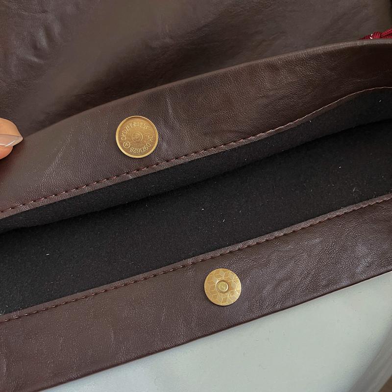 Portable Tote Bag Women's Retro Bag Commuter Shoulder Bag Soft Leather Underarm Bag