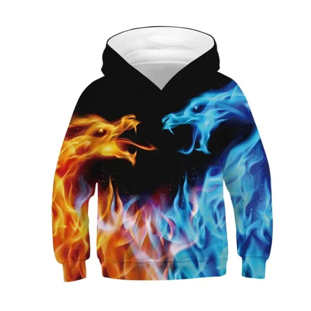 New Animal Lion Pattern 3D Printed Men's Hoodie Spring and Autumn Casual Long Sleeve Hoodie Street Loose Sweatshirts Men's Tops