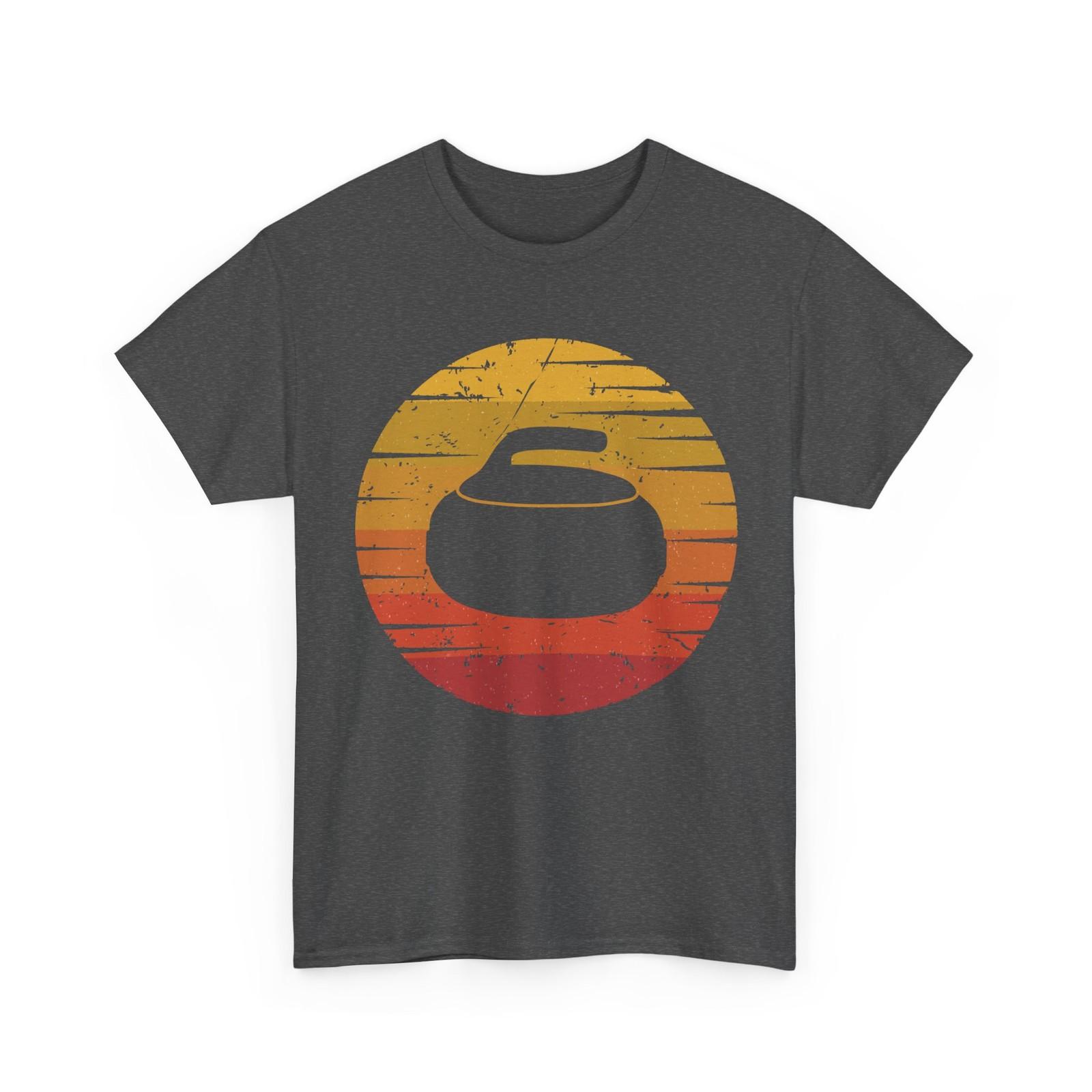 Curling Stone T-Shirt, Ice Curling Curler Curling Stone Winter Sport Fans Shirt XL
