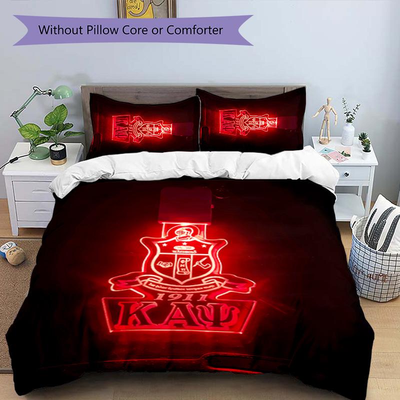 3pcs Kappa Alpha Psi pattern bedding set duvet cover set includes duvet cover &pillowcases, perfect all season bedroom decoration & gift