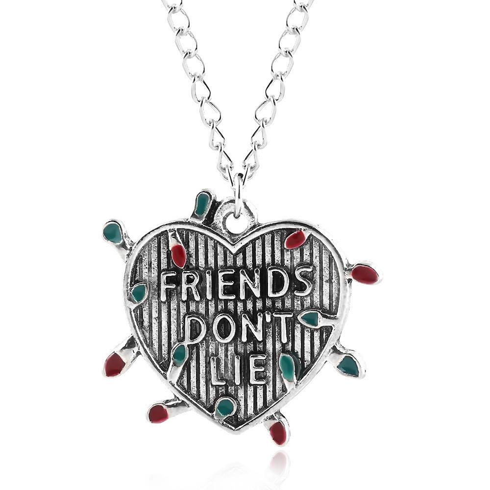 Naszyjnik Stranger Things Sezon 4 Z Wisiorkiem Litery Żarówki Dla Fanów Kolekcjonerów