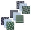Imabari Towel Iori Handkerchief Made in Highly Absorbent mono-mono Towel, Fluffy, Japan, (Dot/Navy)