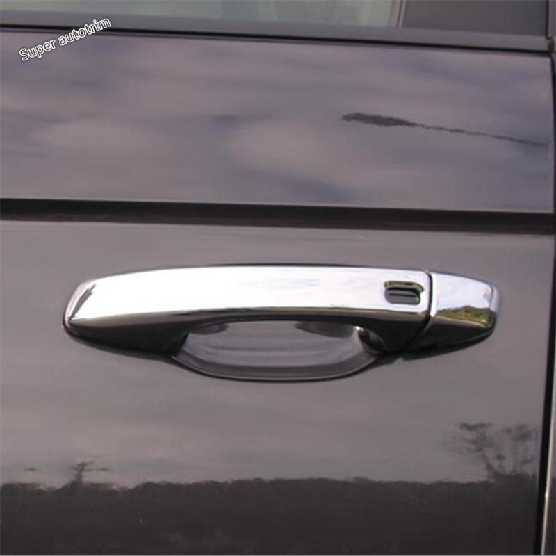 Car Door Handle Decoration Protection Cover Trim For Volkswagen Jetta Mk7  -  ABS Chrome / Black Accessories Exterior