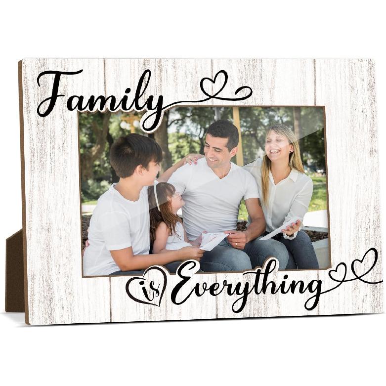 The Love Between Siblings Last Forever Picture Frame, Family Photo Frame for Sister Brother, 4x6 Wooden Picture Frames Gifts for Birthday Graduation, Family