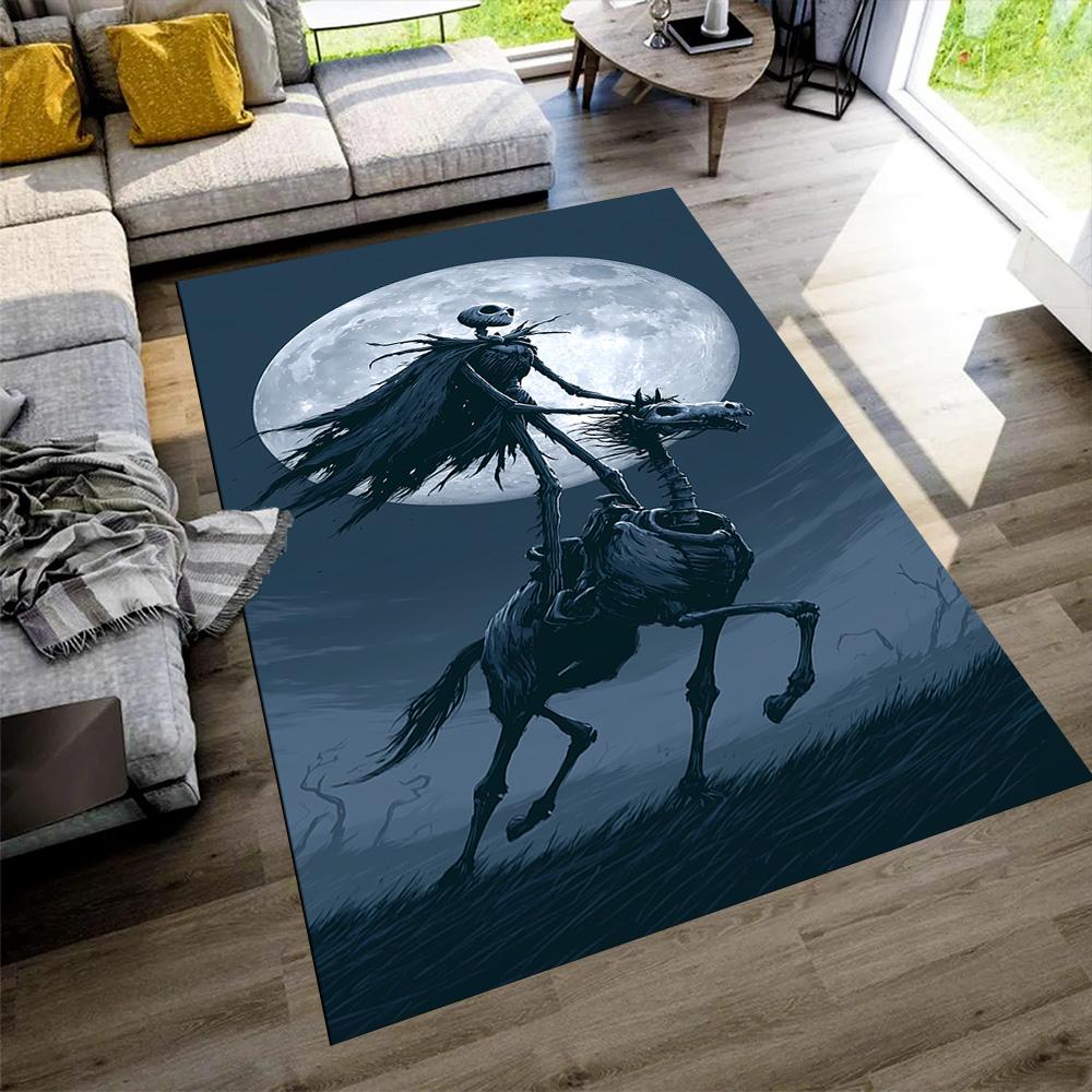 Jack Skellington Floor Rug Office Rug Suitable for Game Room Entryway Balcony Decorate room Antislip Carpet Decorate Offices Perfect Gift for Women/Me
