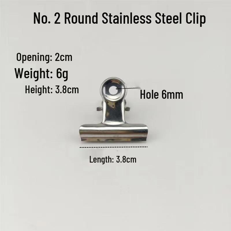 Stainless Steel Office Stationery Folder & Ticket Clip