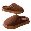 2025 new cotton slippers winter indoor home non-slip home couple thickened bottom plush slippers