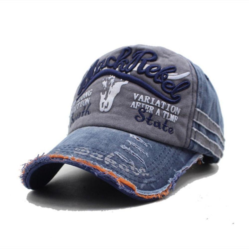 Hip-hop Letter Embroidery Baseball Cap Sunscreen Hats For Man Women Outdoor Sports