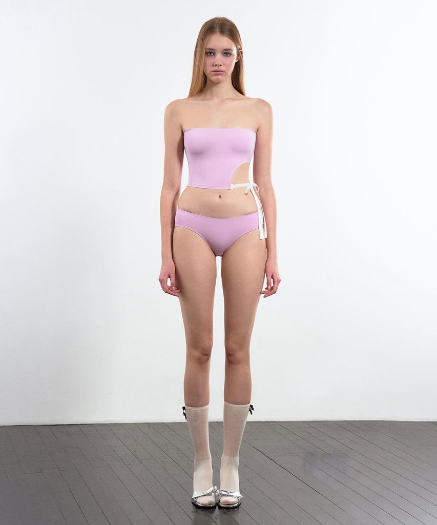 VINAJ Cutout Half-Top Bikini Bra (Lavender Pink)