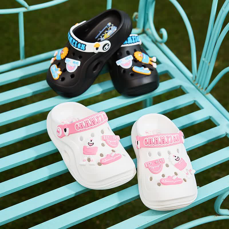 Champion Kids Closed-Toe Clog Beach Sandals 27