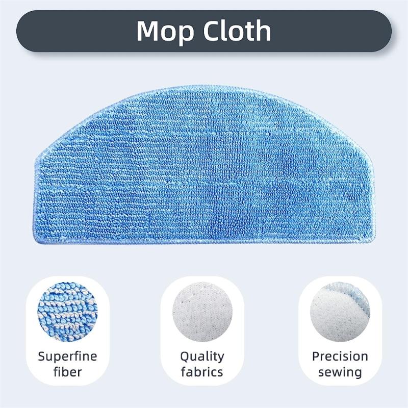 Sweeper HEPA Filter Vacuum Cleaner Roller Brush Side Brush Mopping Pads Replacement for G8000 G8000Pro Sweeping Robot