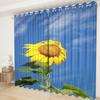 Sunflower Curtain Cloth Bedroom Living Room Balcony Blackout Curtain Office Hotel Insulation Curtain