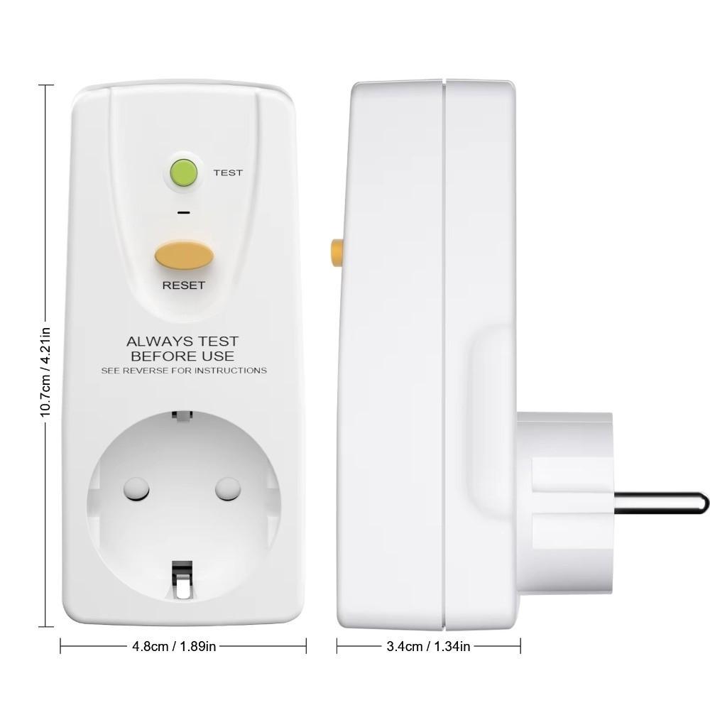 Auslaufsicheres Design GFCI-Stecker FI-Sicherheitsschalter Sicherheitsstecker Hausstromkreis