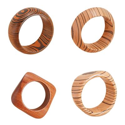 Geometrisches Armband Handgefertigt Natürliches Holz Armreif Retro Handgelenk Schmuck Für Frauen Mode Accessoires