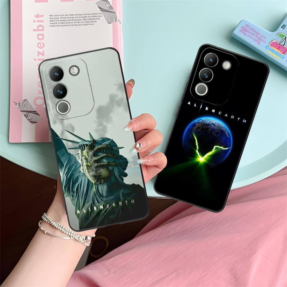 Alien Earth Mobile Cell Phone Case for VIVO Y77 76 75 74 73 72 58 56 55 51 50 38 36 Y19 Y18 Y03 Y01 5G Colorful Printing Cover