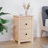 VidaXL Bedside Table 40x35x61.5 Cm Solid Pine Wood 820946