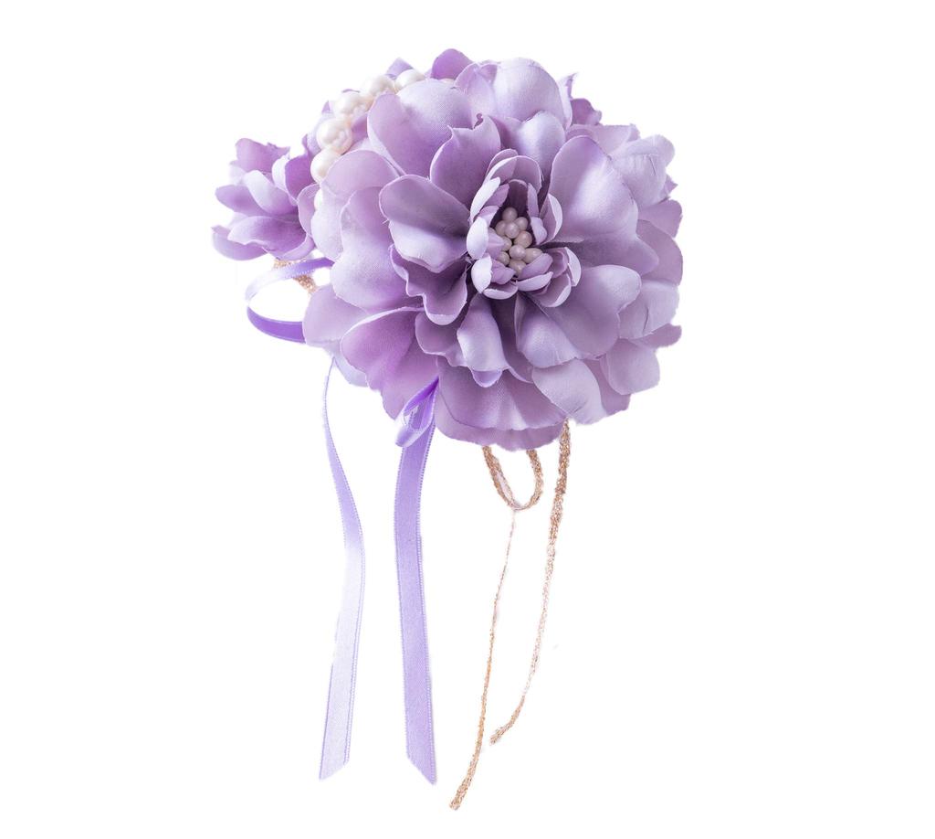 De Japanese Corsage 2WAY Pearl Graduation Ceremony Entrance Ceremony Entrance Ceremony Wedding [R C] (Purple) CH-101