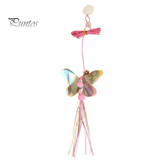 Hanging Cat Toy Exquisite Self-adhesive Relieve Stress Swing Butterfly Interactive Pet Supplies