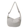 Cord-Crossbody-Taschen für Damen, Große Umhängetasche, Geldbörse und Handtaschen, Einfarbige Damen-Umhängetasche