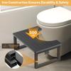 Removable Toilet Stool Non-slip Iron Wood Combination Foot Stool Anti Constipation Anti Curling Leg Poop Stool Home