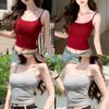 Women's Slim Fit Camisole Tank Top, Basic Sleeveless Cami, Casual Stretchy Vest for Daily Wear