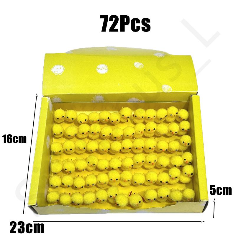 Cute Easter Chick Mini Animal Simulation Plush Small Yellow Chicken DIY Party Decoration Easter Gift Decoration