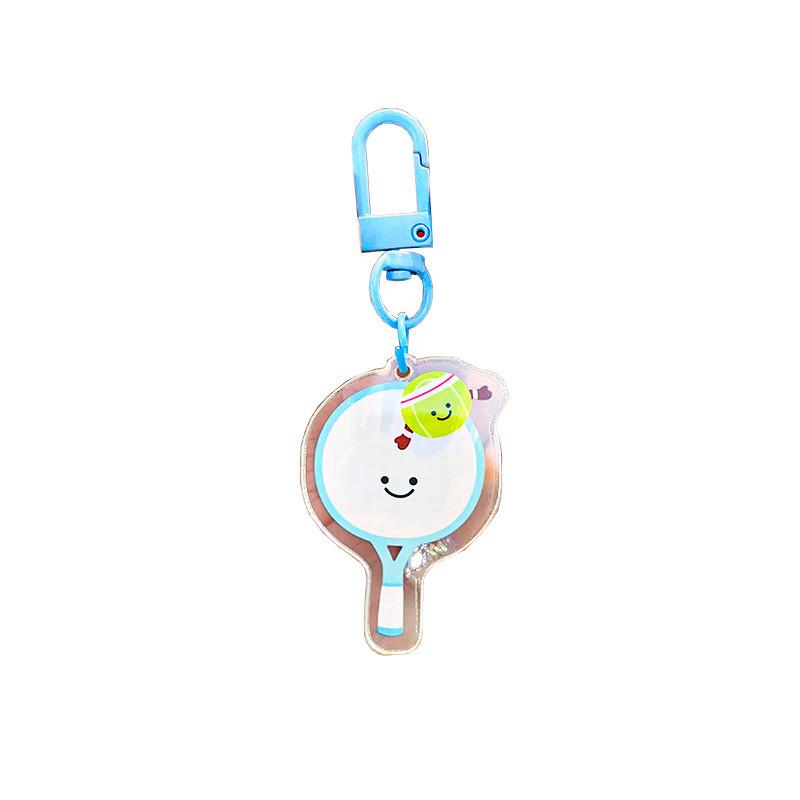 Adorable Acrylic Keychain For Tennis Badminton Table Tennis Basketball Soccer Gifts