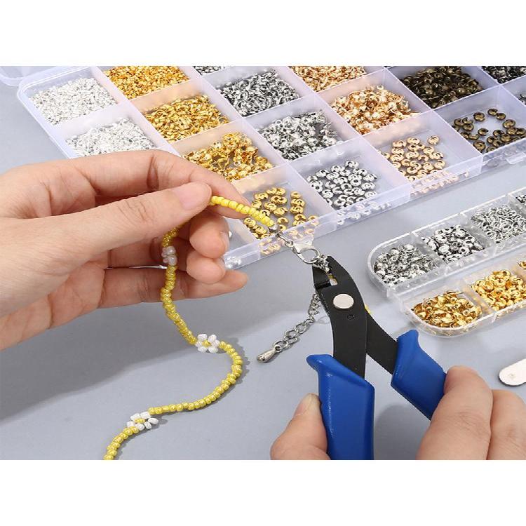 36 Piece Metal Bead Spacer Set In 6 Colors Bracelet Alignment Beads Positioning Beads For Multi Layer Jewelry Designs