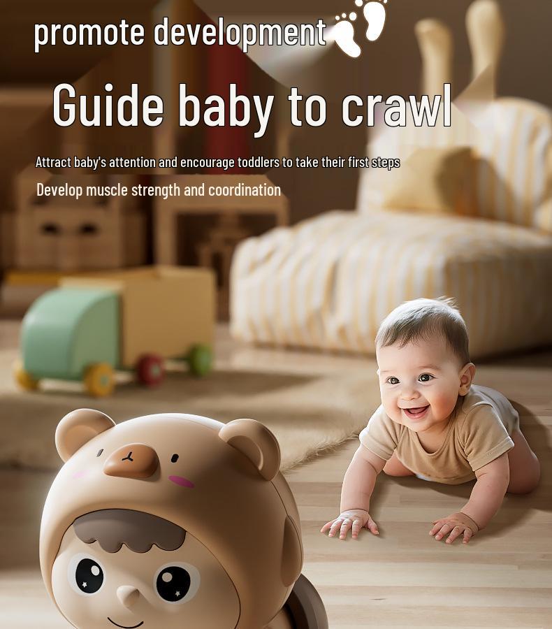 Electric Educational Baby Toys for Crawling & Head Lifting Practice - Ages 0-1