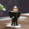 Mini Backflow Incense Burners Multiple Ceramic Cone Incense Holder Small Buddha Hand Desk Ornaments Home Mustard Zen Decoration