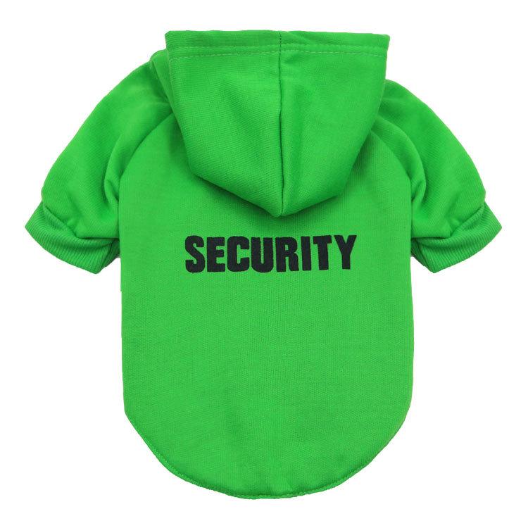 Dog & Cat Fleece Hoodie - Security Design for Autumn/Winter