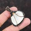 Titanium Coated Shell Pendant Copper Wire Wrapped Pendant Handmade Jewelry Sea Shell Gemstone Pendant Antique Copper Jewelry Wrapped Pendant