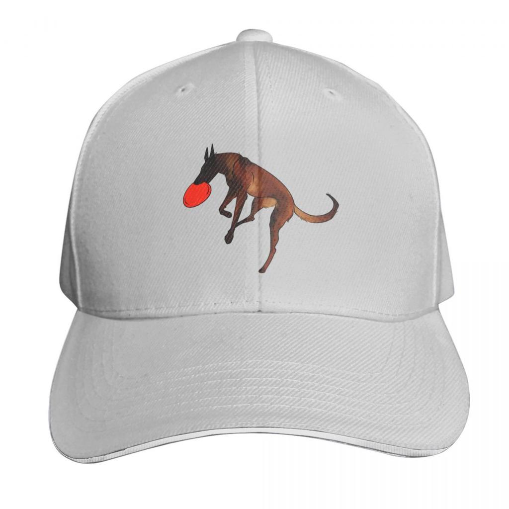 Mahogany Belgian Malinois Disc Dog Baseball Cap Rave Christmas Hat Tactical Cap Vintage Unisex Womens