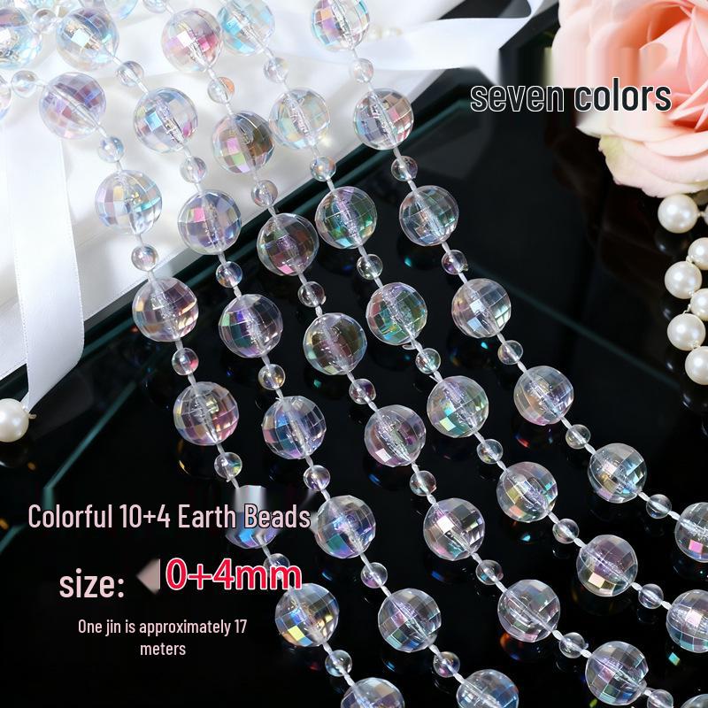 10mm UFO Acrylperlen für Hochzeitsgirlande, Gangläufer oder Kronleuchterdeko