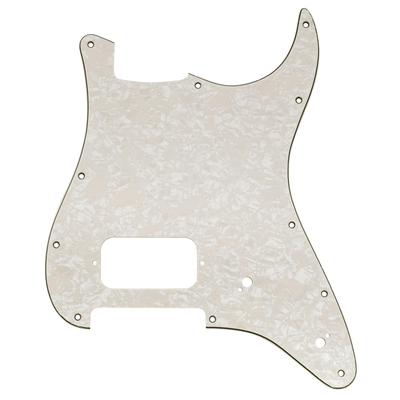 Musiclily Pro 11-Hole ST HT H Pickguard for Squier Sonic Strat Electric Guitar, 4-Ply, Aged White Pearl