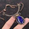 Faceted Blue Sapphire Necklace Copper Wire Wrapped Necklace Dainty Gemstone Jewelry Adjustable Necklace Handmade Copper Jewelry Wedding Gift