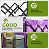 Mini Wagon Foldable Small 100KG, Hand Cart, Shopping Cart Camping Cart with Height-Adjustable Handle, Light & Space-Saving & Stable, Purple