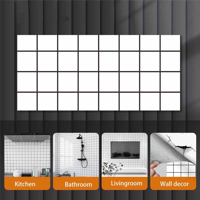 

Самоклеящаяся ПВХ-плитка из искусственного мрамора, водонепроницаемая самоклеящаяся наклейка на стену для декора кухонного фартука в ванной комнате 10pcs