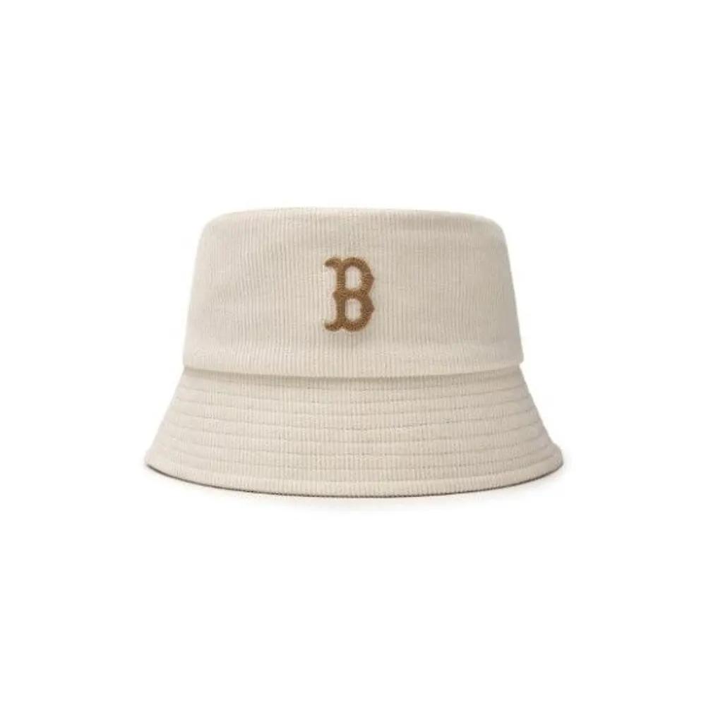 [MLB] Cap JQT 3AHTB0646-43CRD Corduroy Bucket Hat Drop Fit Boston Red Sox 57