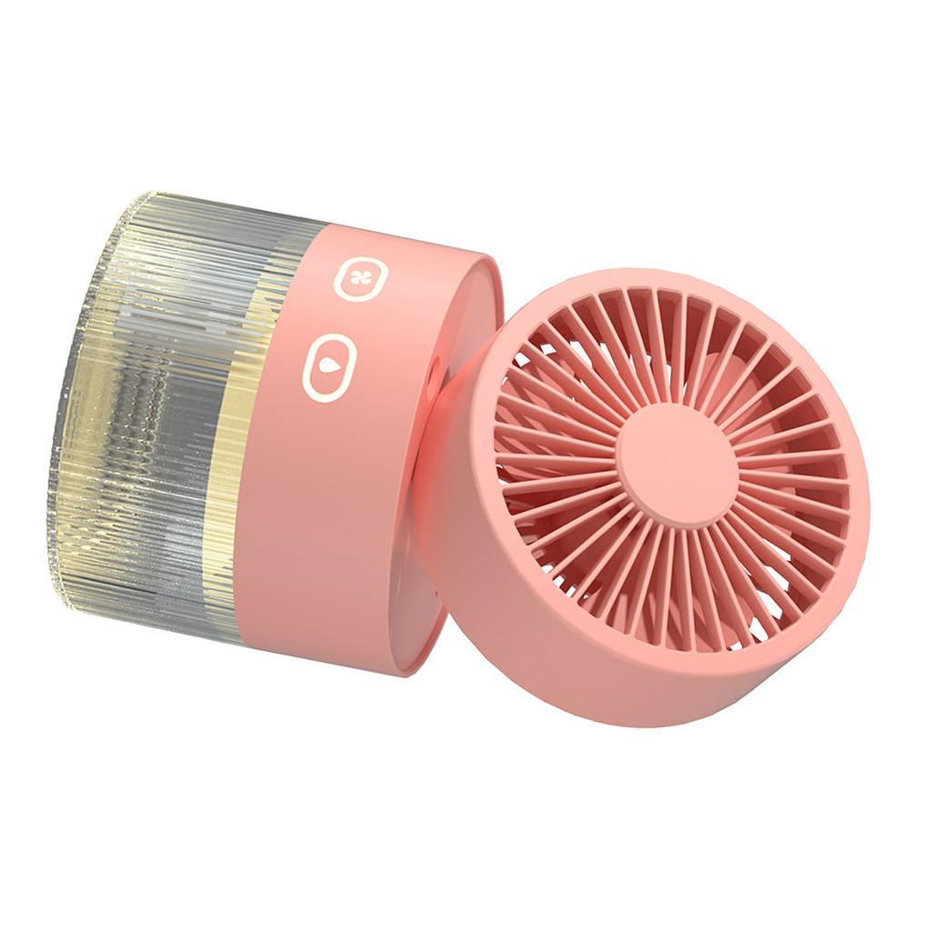 Mini Water Cooled Fan Foldable Small Desk Cooler Fan ABS USB Spray Mist Electric Fan for Home Library Office