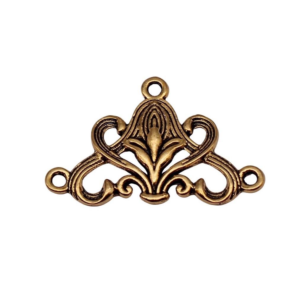 Geometric Flower Multi Loop Connectors Metal Links For Earrings Accessories Parts