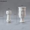 DXUIALOI Creative Human Face Art Vase Decoration Ceramic Crafts White Color Glaze Home Living Room Flower Arrangement Vase Decor