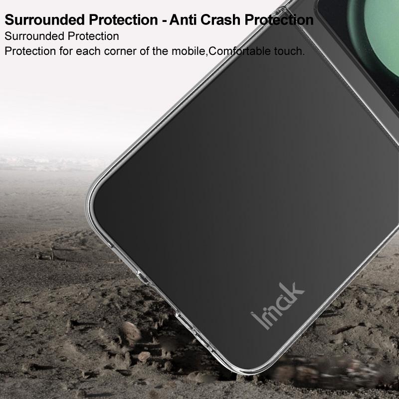 IMAK Crystal Case II Pro for Xiaomi Mix Flip 5G Case Clear PC Phone Cover (Upper Cover+Lower Cover)