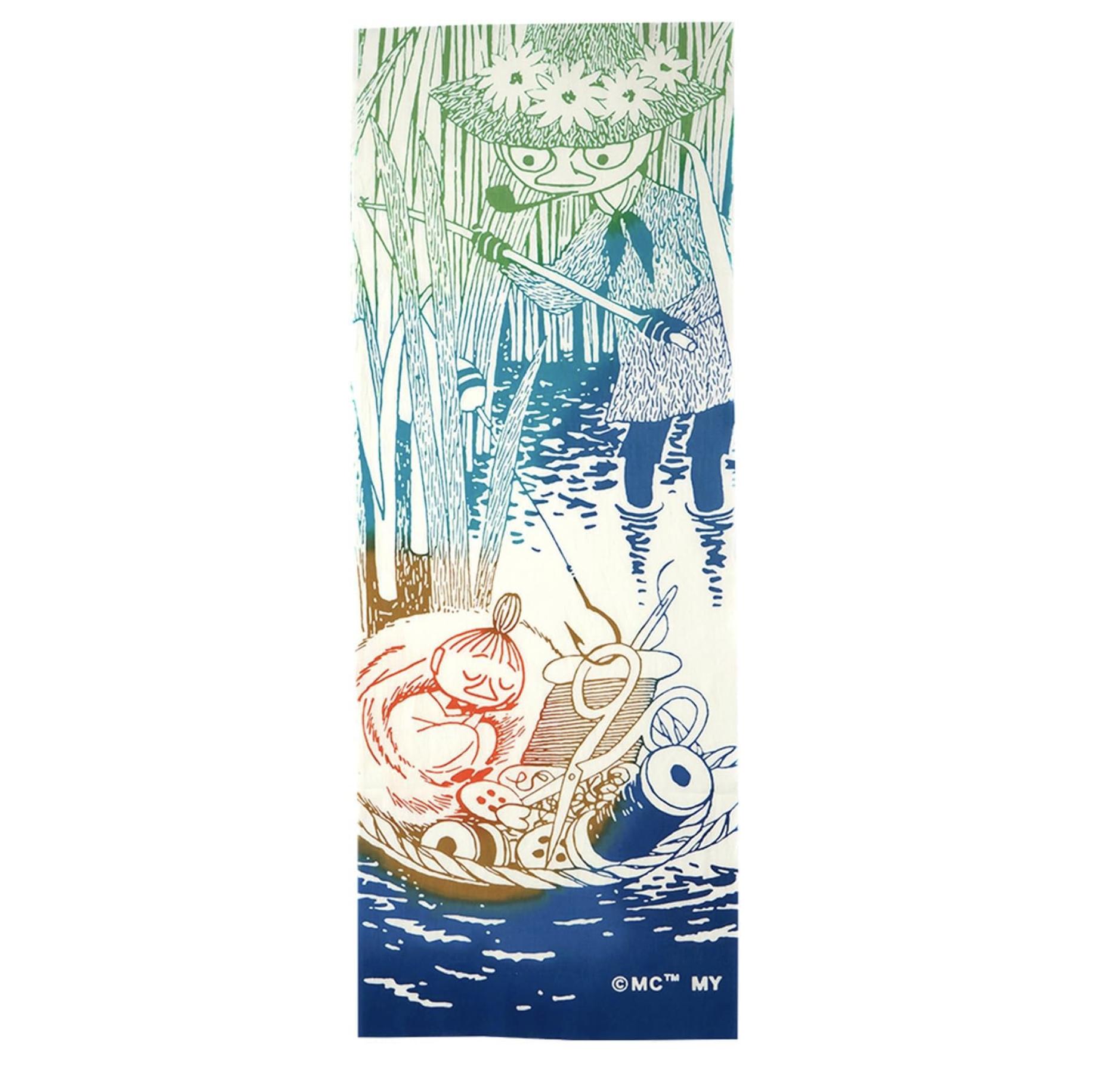 

Момін Мумін Міямото Тенугуї Рушник Гобелен Фарбований Чусен Маленька-Мю та Снусмумрик M синій