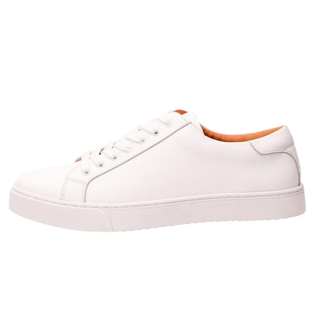 Large size retro men's white shoes versatile sneakers business casual leather shoes men's leather soft baseplate shoes men's shoes