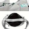 Weiche graue gewebte Leder-Hobo-Tasche mit mehreren Reißverschlusstaschen und verstellbarem breitem Riemen Vielseitige Schulter-Crossbody-Tasche für Damen